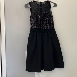 Black sequin mini dress!